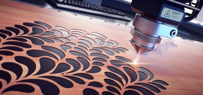 Jasa Laser Cutting Kayu Solid